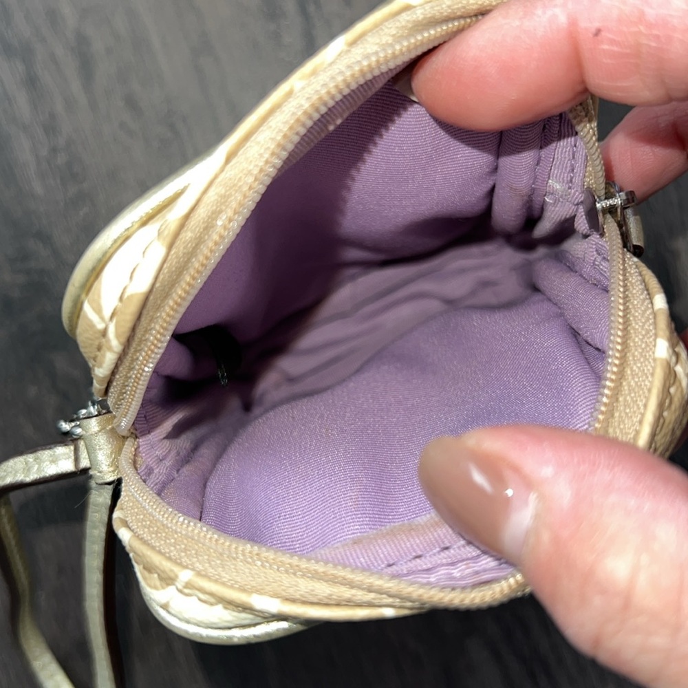 Coach Beige Wristlet - Picture 6 of 9